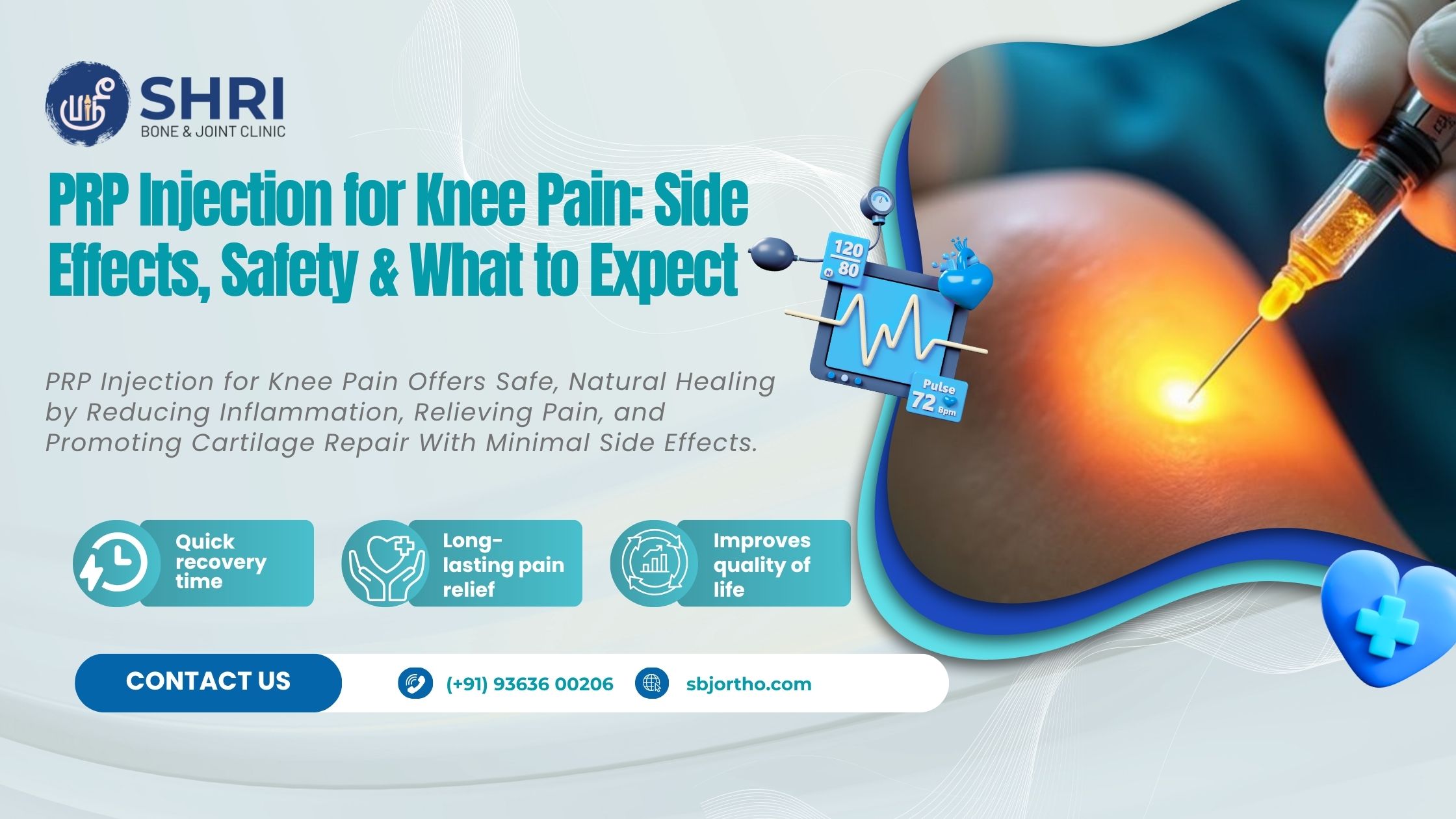 PRP Injection for Knee Pain: Side Effects, Safety & What to Expect
