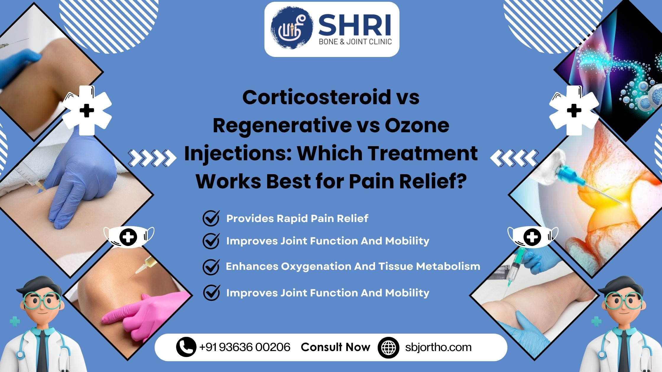 Corticosteroid vs Regenerative vs Ozone Injections: Which Treatment Works Best for Pain Relief?