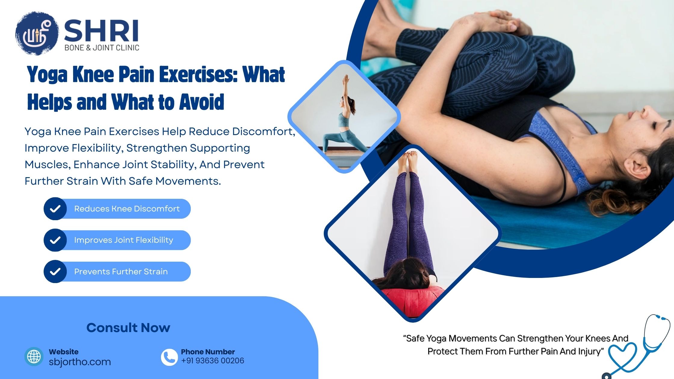 Yoga Knee Pain Exercises What Helps and What to Avoid - SBJ 10