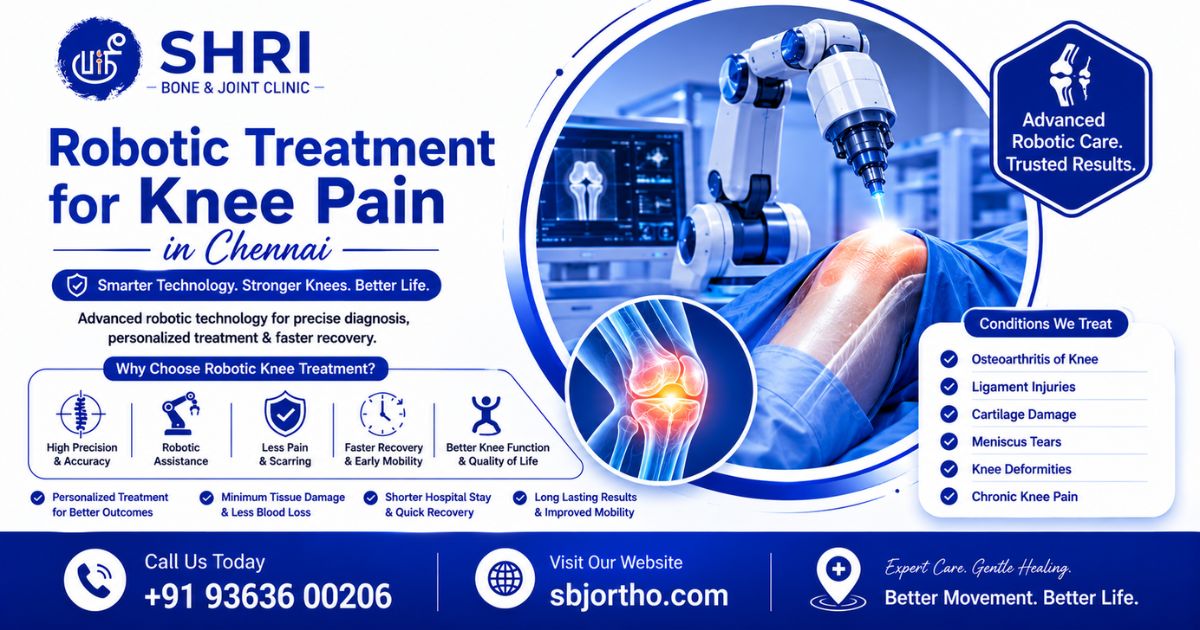 Robotic Treatment for Knee Pain in Chennai - Shri Bone & Joint Clinic