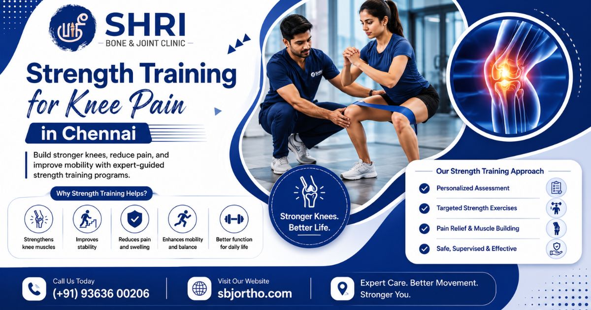Strength Training for Knee Pain in Chennai - Shri Bone & Joint Clinic