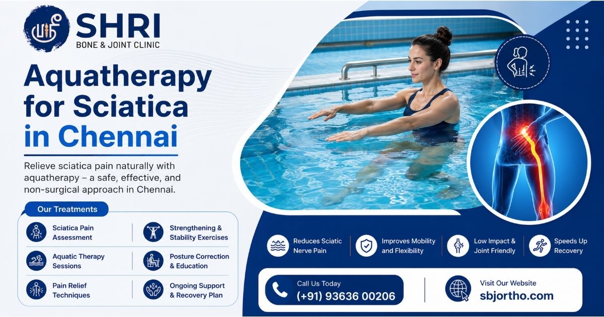 Aquatherapy for Sciatica in Chennai - SBJ Ortho
