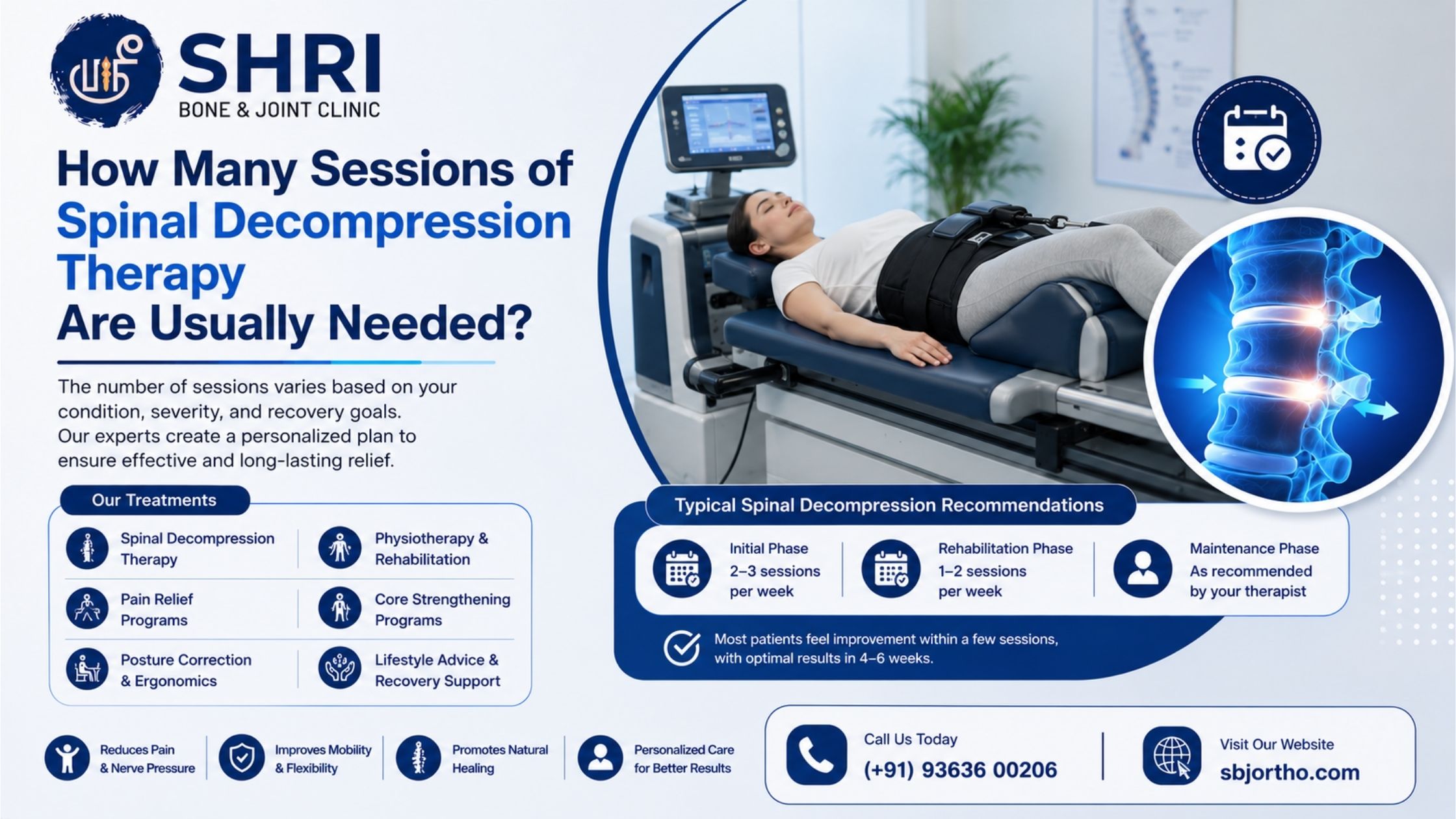 How Many Sessions of Spinal Decompression Therapy Are Usually Needed?