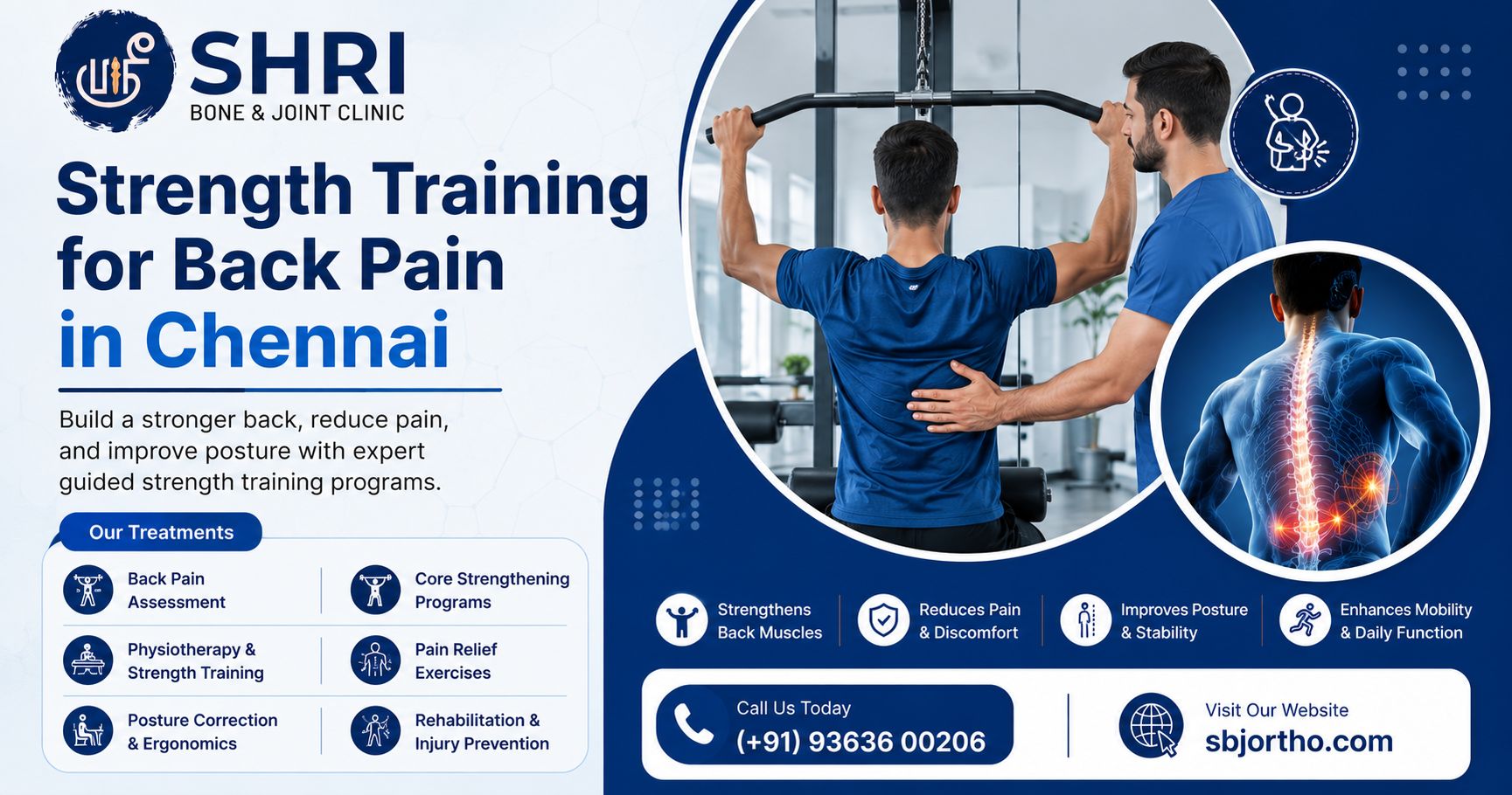 Strength Training for Back Pain in Chennai - SBJ Ortho