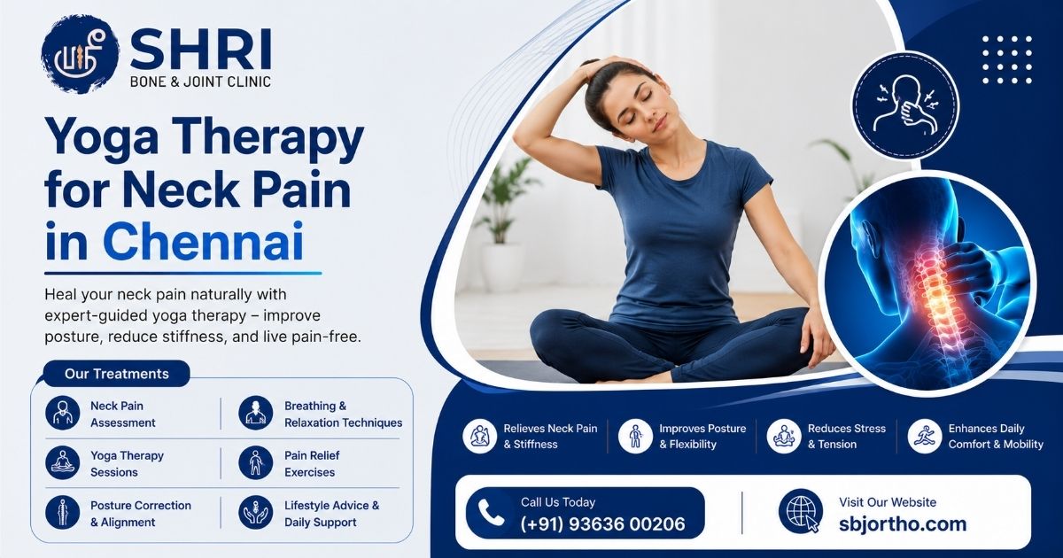 Yoga Therapy for Neck Pain in Chennai - SBJ Ortho