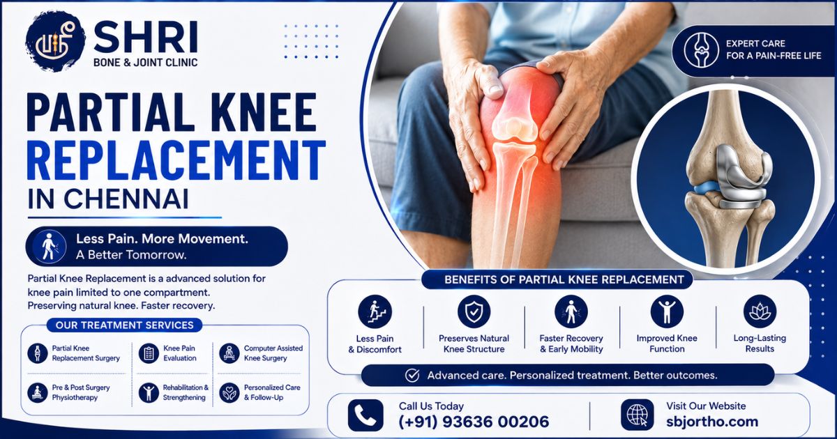 Partial Knee Replacement in Chennai - Shri Bone & Joint Clinic