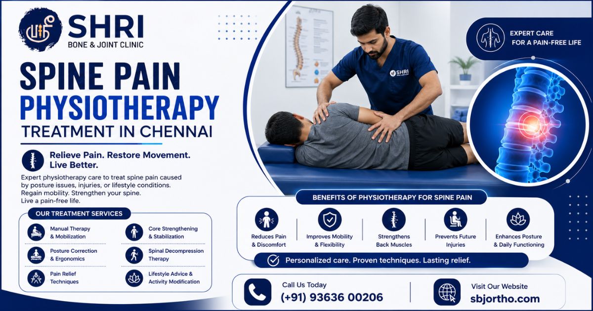 Spine Pain Physiotherapy Treatment in Chennai - Shri Bone & Joint Clinic 1