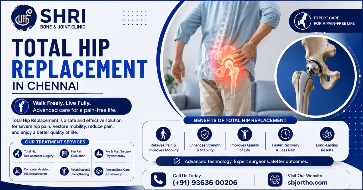 Total Hip Replacement in Chennai - Shri Bone & Joint Clinic