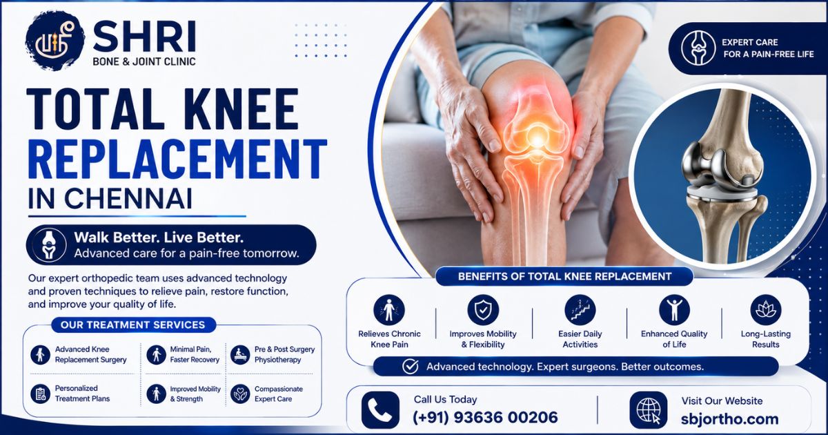 Total Knee Replacement in Chennai - Shri Bone & Joint Clinic