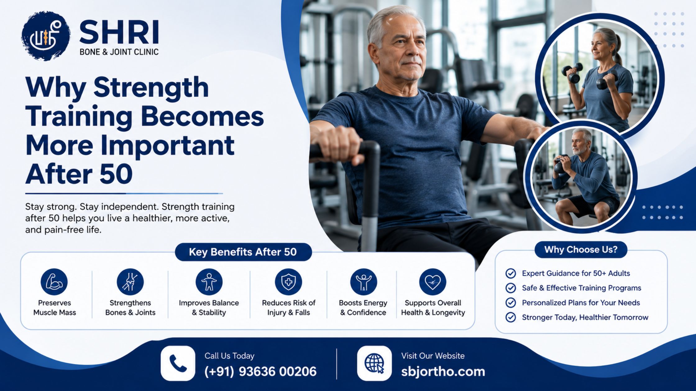 Why Strength Training Becomes More Important After 50 - Shri Bone & Joint Clinic