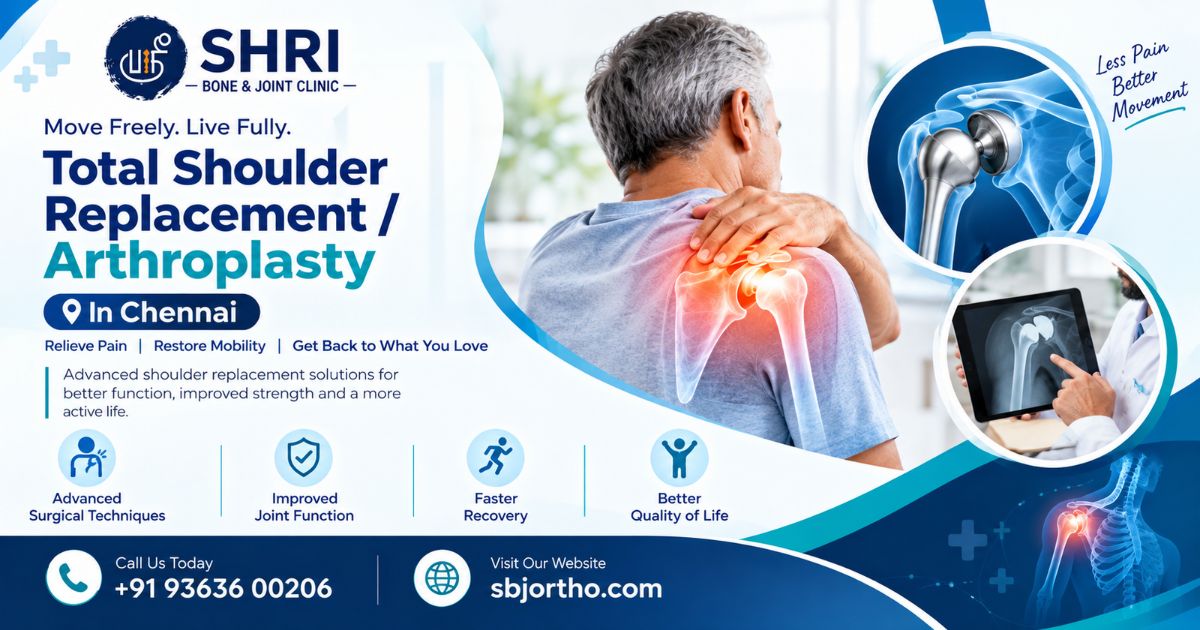 Total Shoulder Replacement / Arthroplasty in Chennai